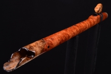 Amboyna Burl Native American Flute, Minor, Low E-4, #G55A